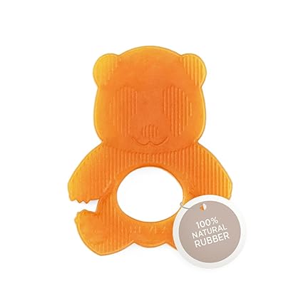 Natural Rubber Baby Teether - for Soothing Sore and Itchy Gums