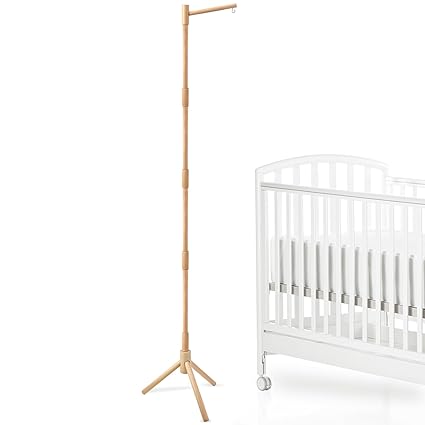 Baby Mobile Rotary Music Box Imitation Wood with Rotating Hook Crib Mobile Motor