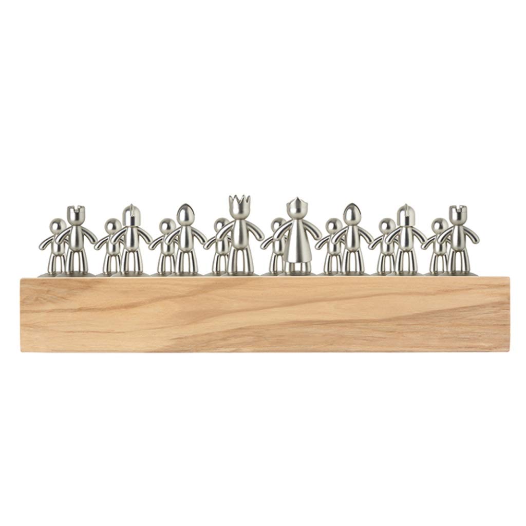 Exquisite Chess Set Wooden Chess Metal Chess Board with Chess Piece Inner Slot Chess