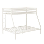 Loft Bunk Bed Twin Over Full Size with Ladder and Guardrail