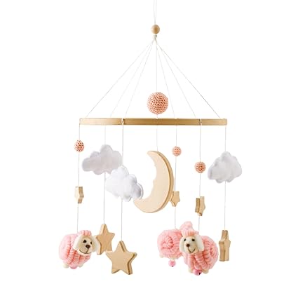 Baby Mobile for Crib, Montessori Baby Crib Mobile for Boys Girls for Bassinet