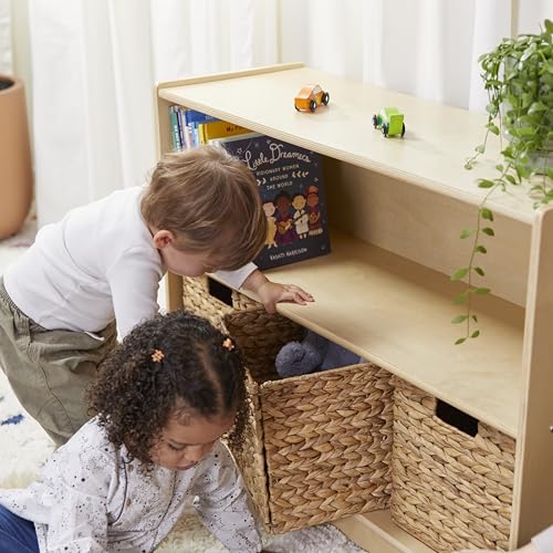 2-Shelf Mobile Storage Cabinet for Classroom