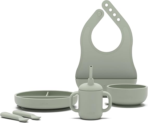 First Bites Silicone Baby Feeding Set - Baby Led Weaning Supplies