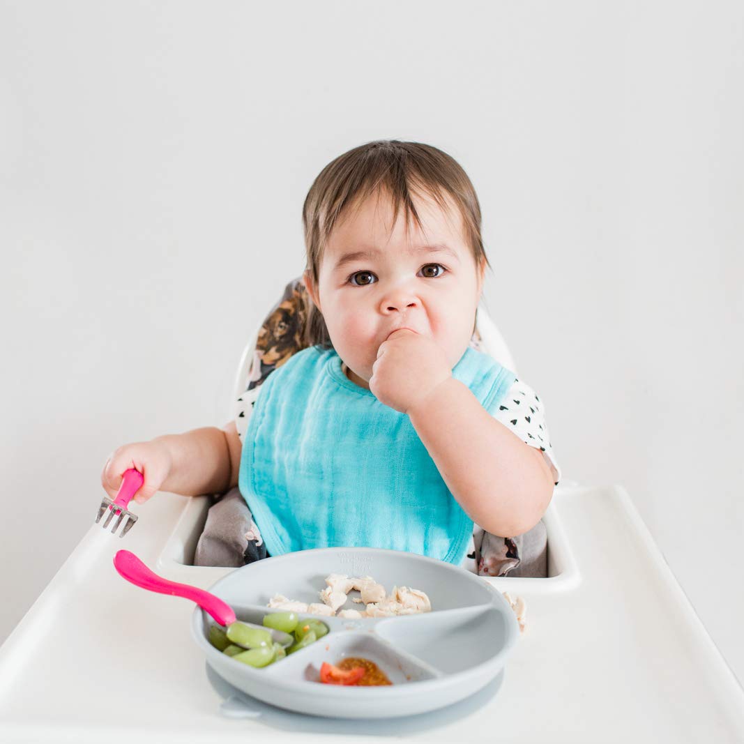 Absorbent Organic Cotton Muslin Bibs, 0-12mo Hypoallergenic