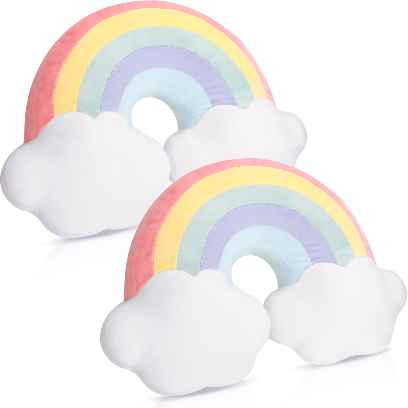 Pcs 21 Inch Rainbow Shaped Pillow Home Decorative Cloud Pillow