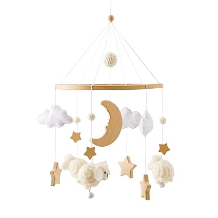 Baby Mobile for Crib, Montessori Baby Crib Mobile for Boys Girls for Bassinet