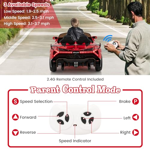 12V Kids Ride-On Sports Car with Remote Control