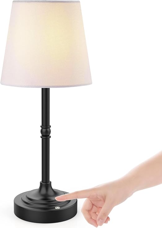 Battery Powered Table Lamp, Wireless LED Lamps, Cordless Touch Lamps