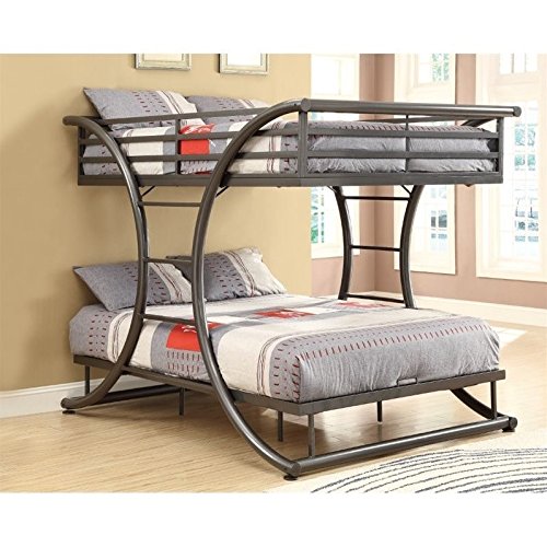 2-in-1 Bunk Bed with Desk and Jungle Gym Indoor Climbing Wall