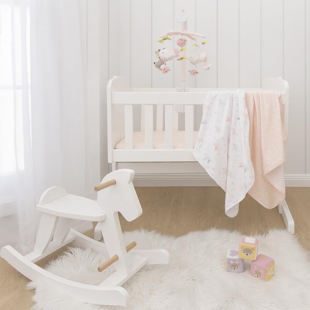Baby Musical Mobile - Ava Birds | Crib Toy, Knitted Woodland Characters