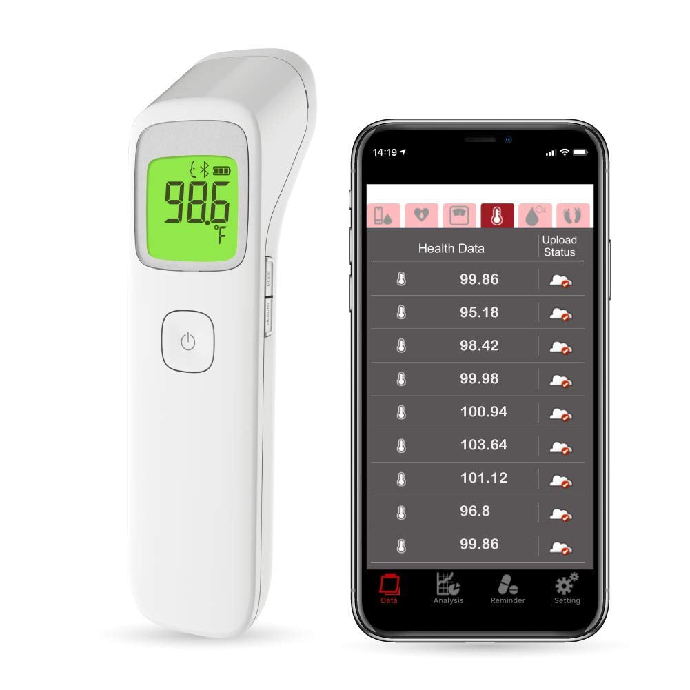 Uright Wireless Forehead Thermometer, Non-Contact Digital Thermometer for Adult