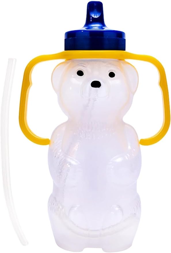 Bear Straw Cup, Dishwasher Safe Baby Drinking Bottle