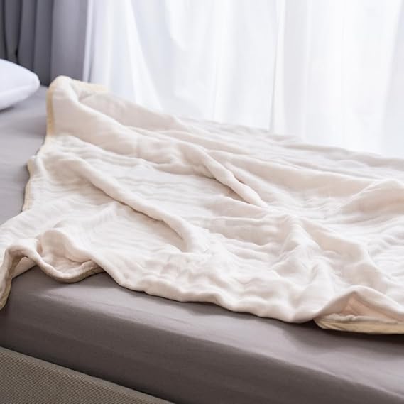 5 Layers Gauze Blanket Made in Japan. Soft, Lightweight