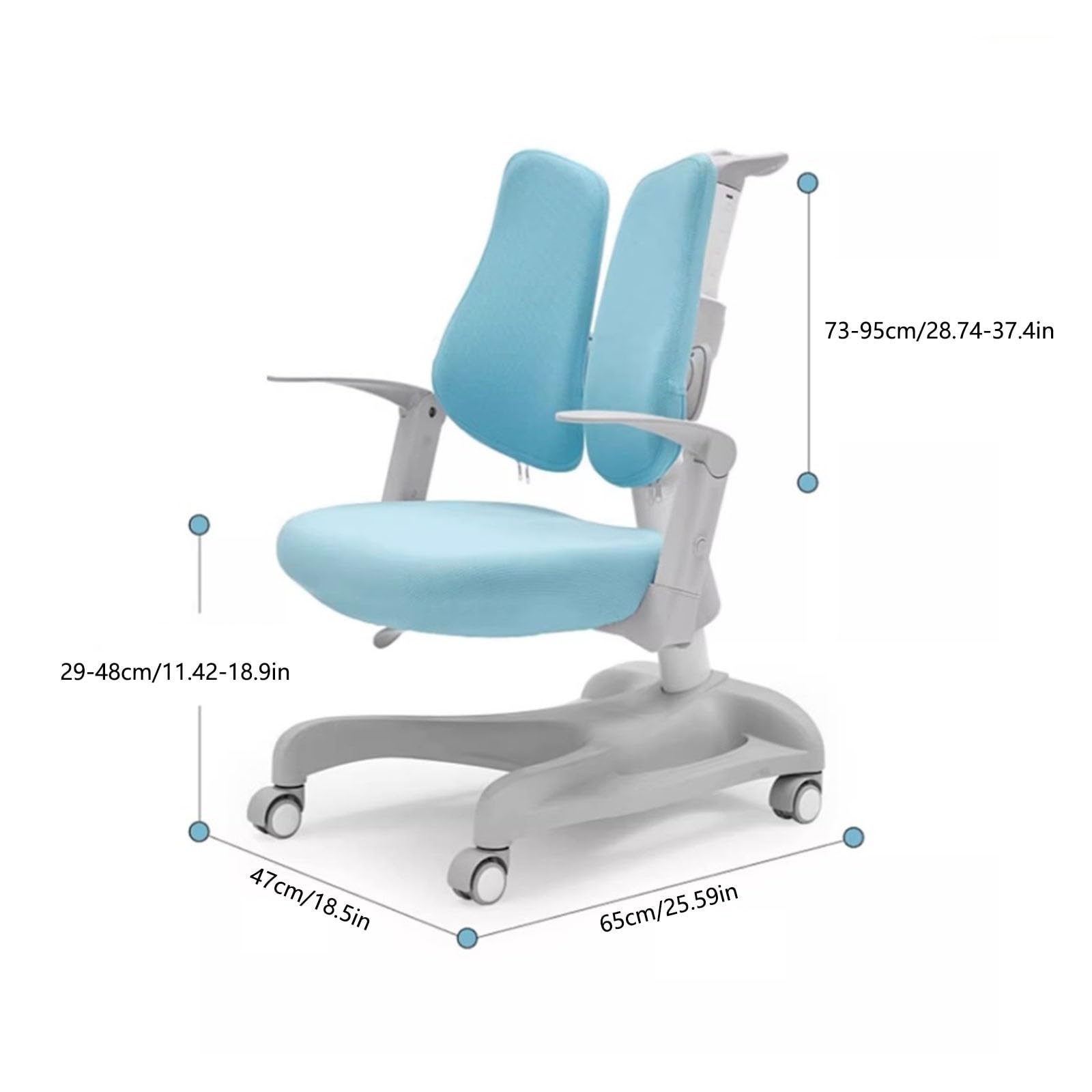 Height Adjustable Ergonomic Desk Chair for Kids