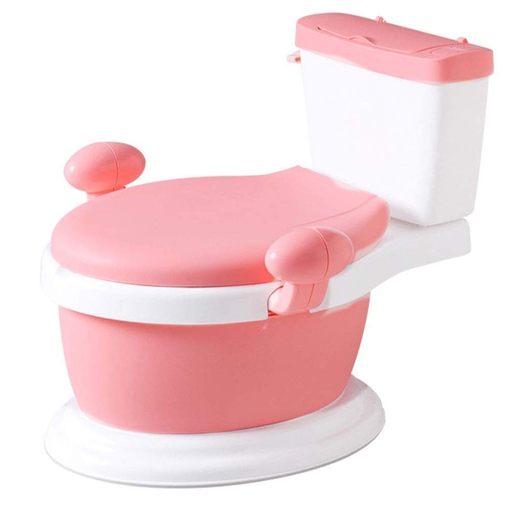 MWUCAIXIA Children's Simulation Toilet Realistic Potty Training Toilet Looks and Feels Like an Adult Toilet Easy to Empty and Clean