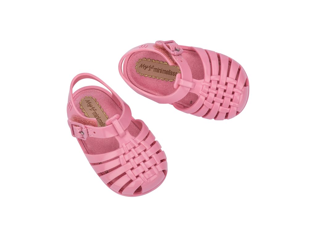 mini melissa My First Possession Sandal for Infants, Pink, 3