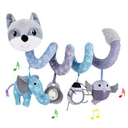 Car Seat Toys, Baby Plush Spiral Hanging Toys for Stroller Crib Bar Bassinet Car