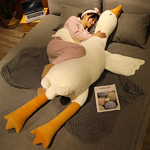 Goose Stuffed Animal Pillow Toy, Cute Giant White Goose Stuffed Animal Duck Plush