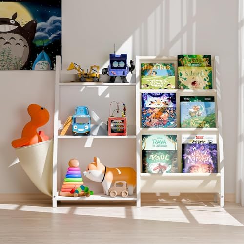 3-Tier Montessori Toy Storage Bookshelf