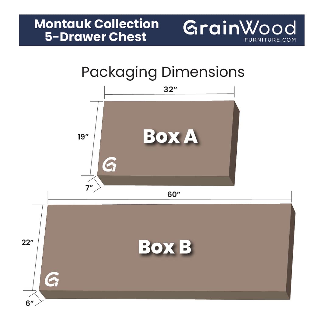 5-Drawer Solid Wood Chest