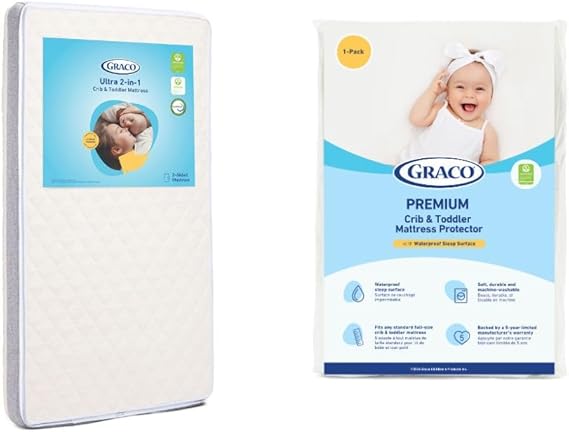 2-in-1 Premium Dual-Sided Crib & Toddler Mattress - GREENGUARD
