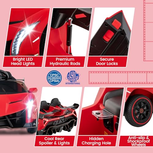 12V Kids Ride-On Sports Car with Remote Control
