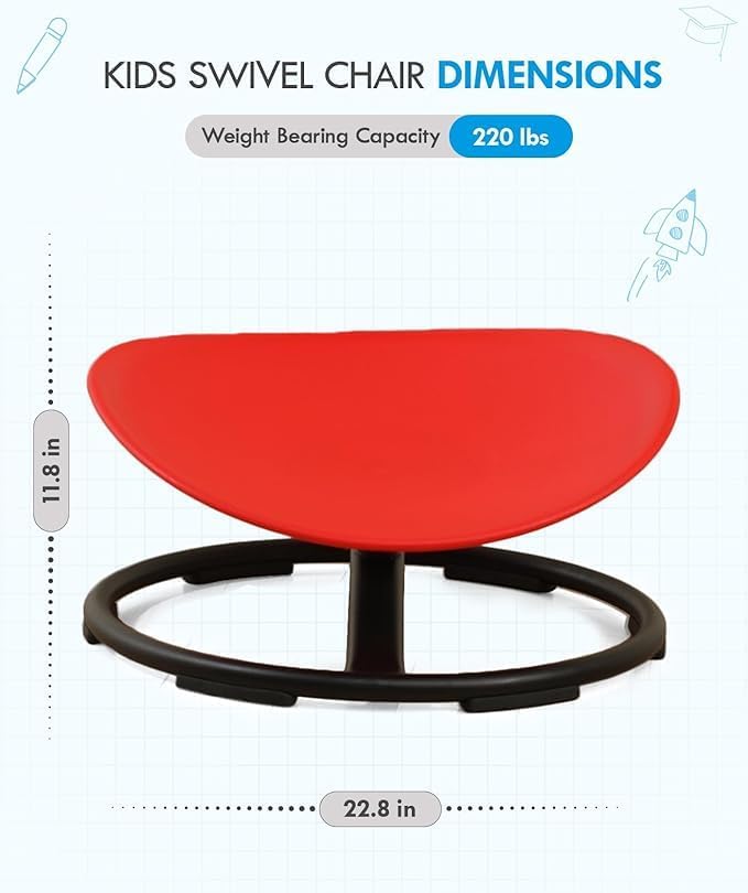 Giggle & Play | Kid’s Sensory Spinning Chair For Fun Learning & Motor Development