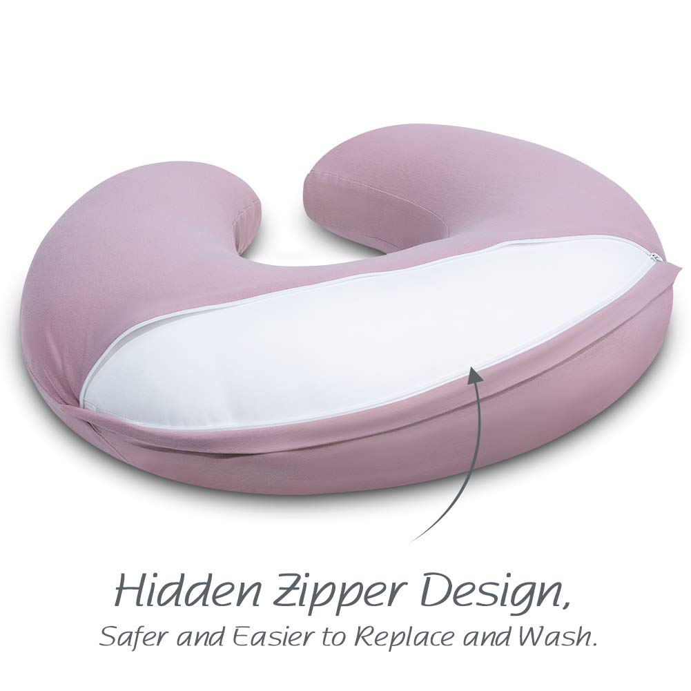 Pillow with 2 Covers, Feeding Pillows for Breastfeeding,