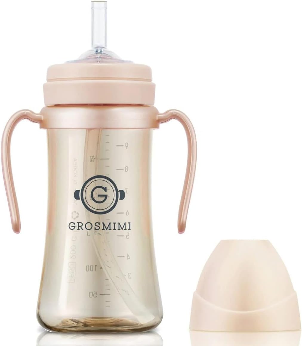 Spill Proof Magic Sippy Cup with Straw with Handle for Baby and Toddlers