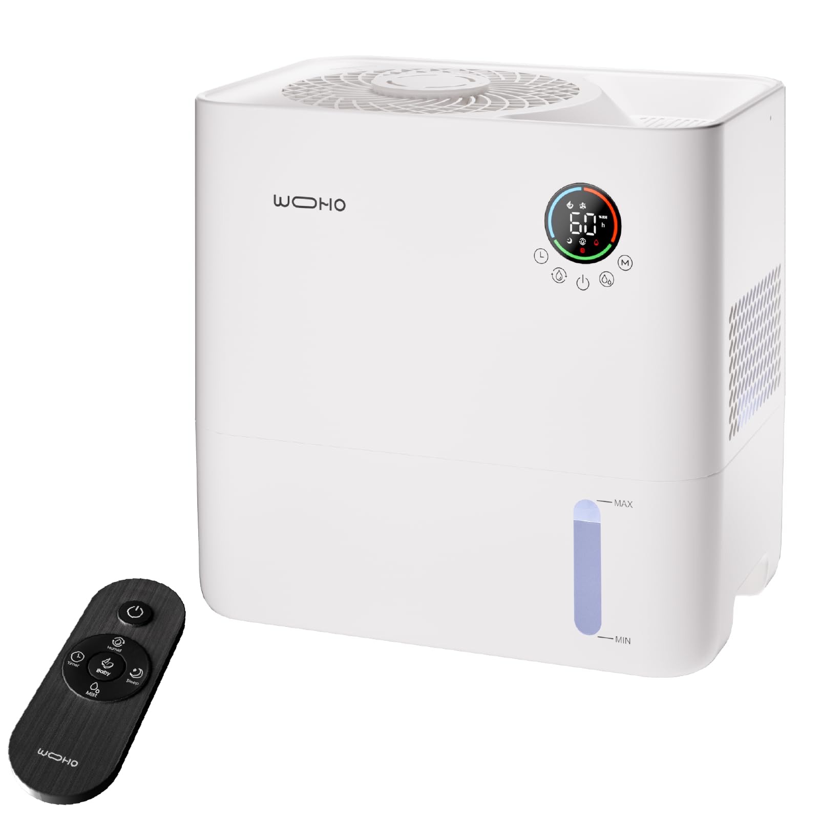 Evaporative Humidifier for Bedroom, 5L Quiet No Mist Humidifier