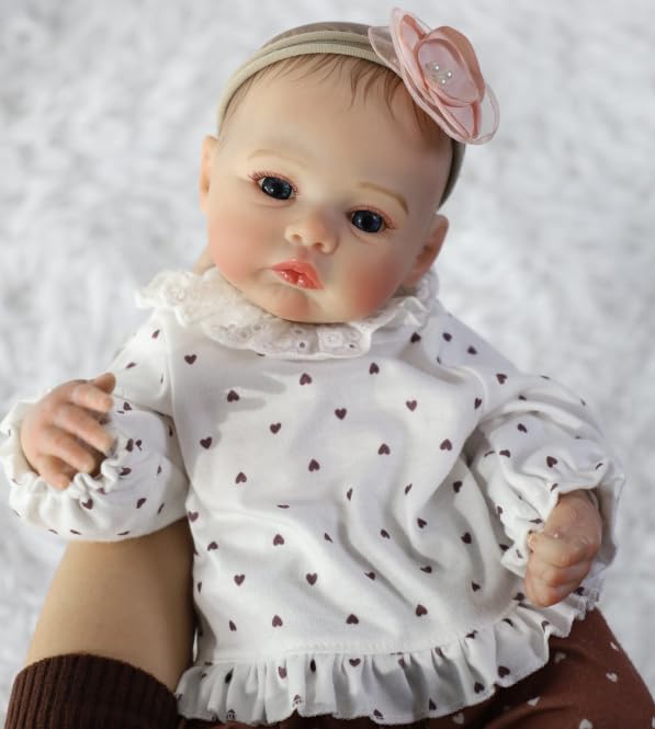 Lifelike Reborn Baby Dolls - 18 Inch Realistic Newborn Baby Dolls Girl, Real Life Baby Dolls