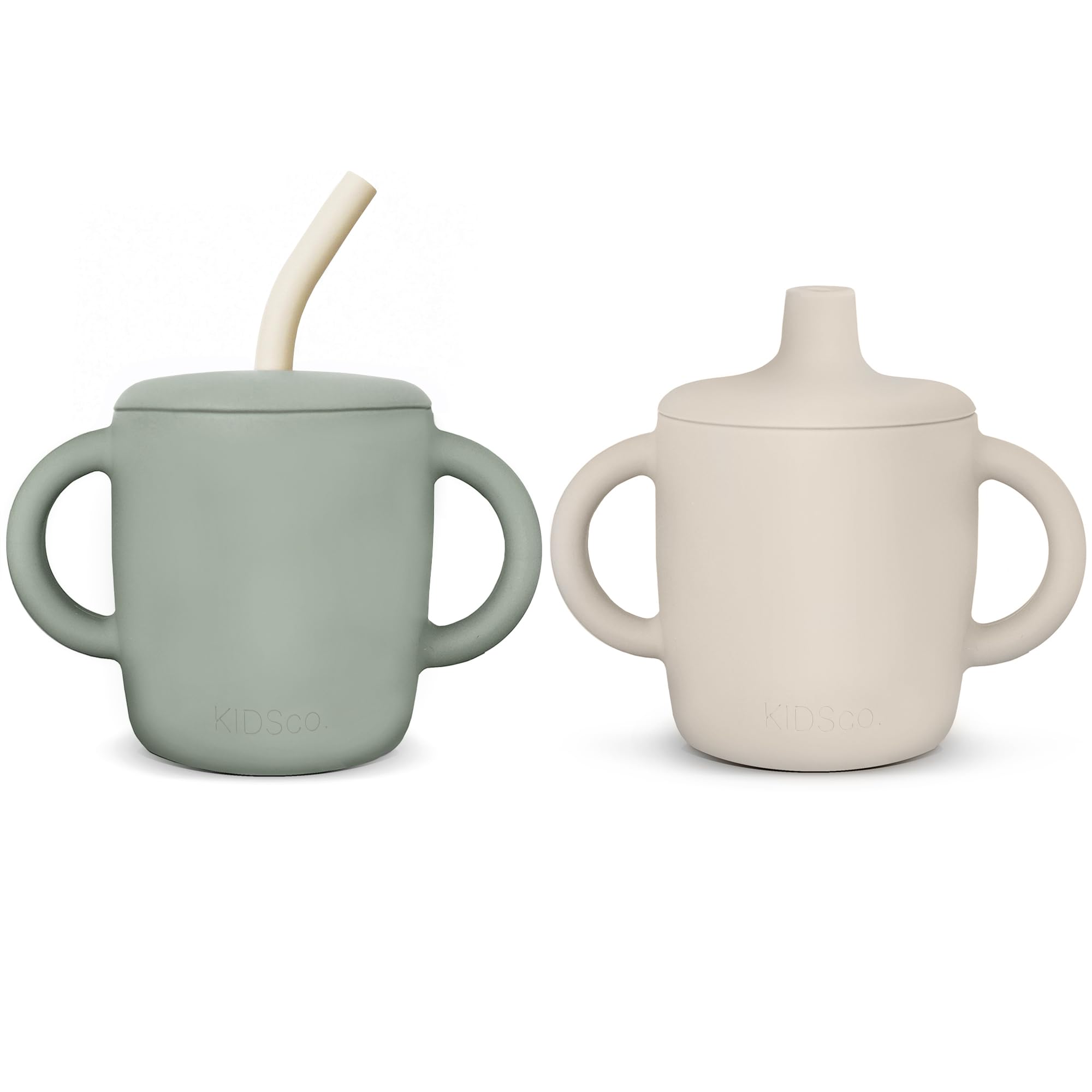 Silicone Sippy Cups with Easy Grip Transition Handles