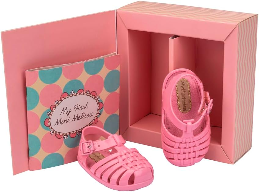 mini melissa My First Possession Sandal for Infants, Pink, 3