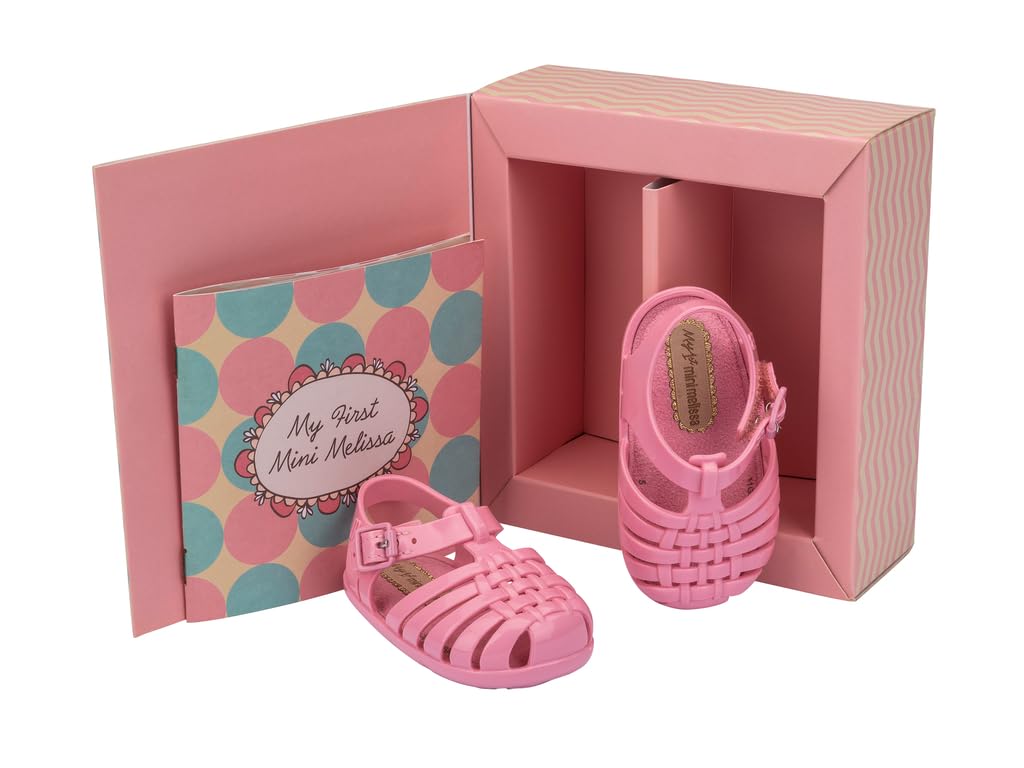 mini melissa My First Possession Sandal for Infants, Pink, 3