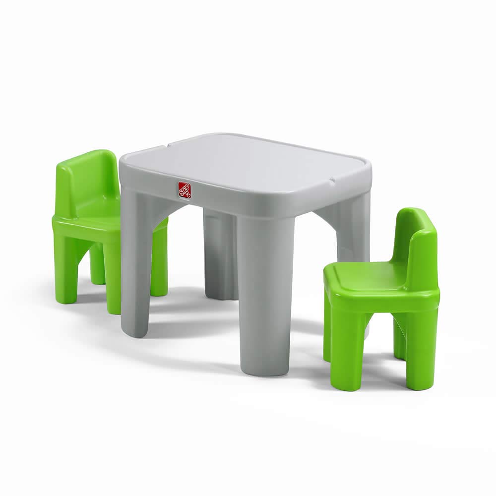 Mighty My Size Kids Table & Chair Set, Playroom Activity Table for Arts & Crafts