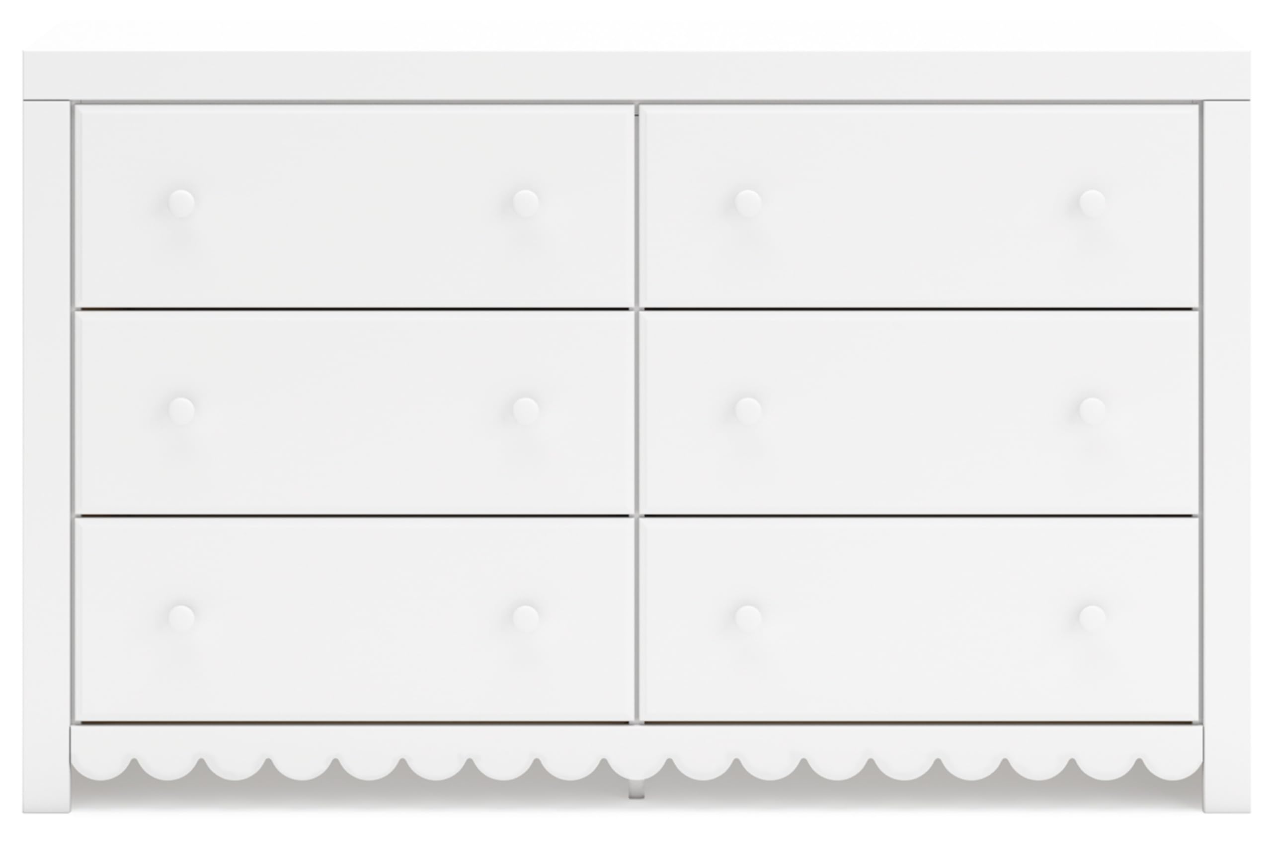 Ashley Mollviney Coastal 6-Drawer Dresser with Safety Stop