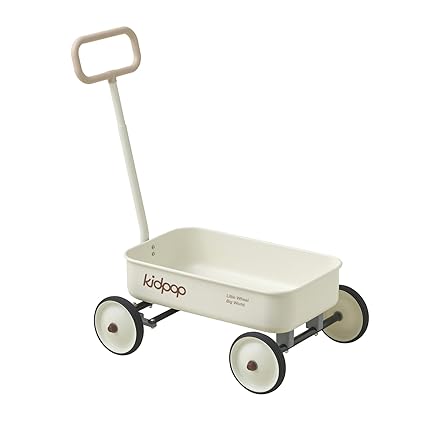 PULA-Wild 2-in-1 Kids' Pull-Along Wagon Toddlers Push Walker for 2.5-8 Adjustable