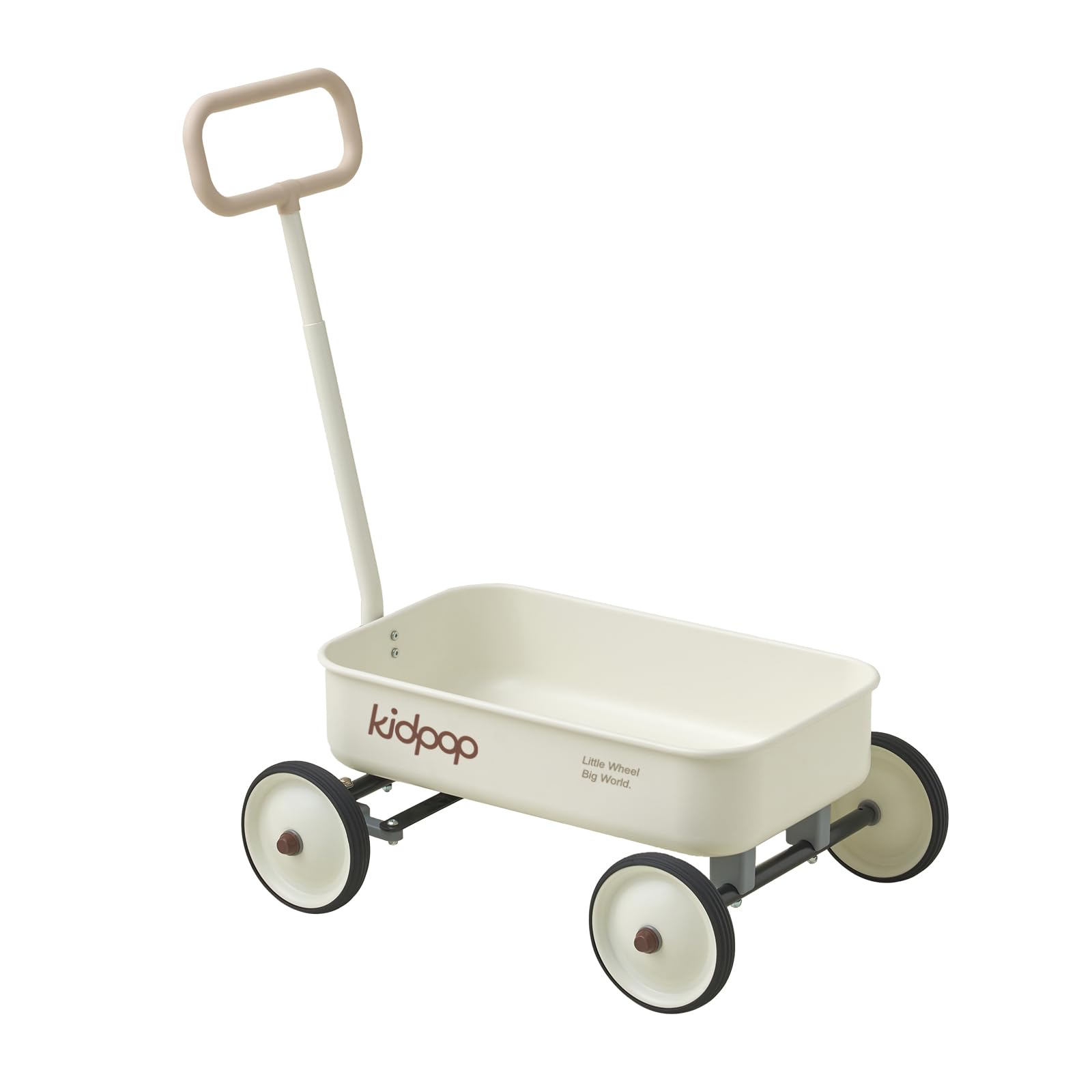 PULA-Wild 2-in-1 Kids' Pull-Along Wagon Toddlers Push Walker for 2.5-8 Adjustable