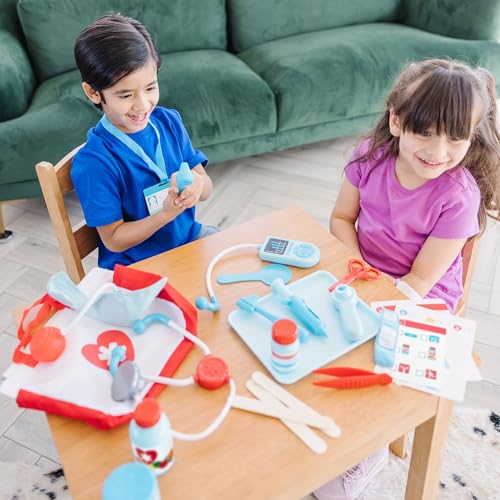 Get Well Doctor’s Kit Play Set – 25 Toy Pieces - Doctor Role Play Set