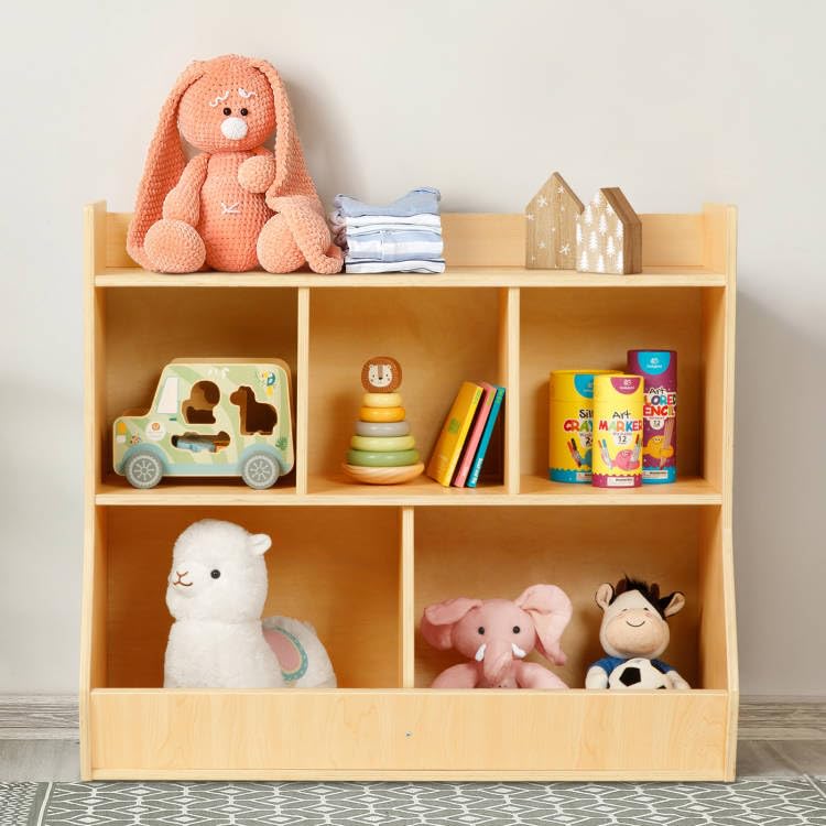 3-Tier Montessori Kids Bookshelf and Toy Storage