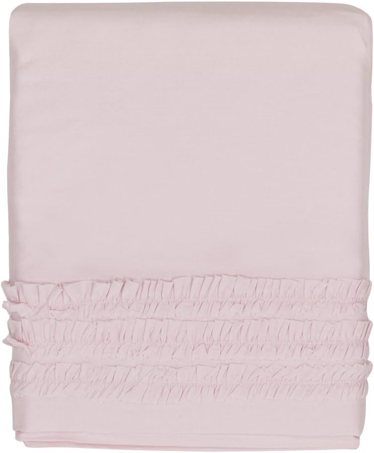 Hello Spud - Crib Skirt Petite Ruffle Pink - Cotton - 15 Inch Drop