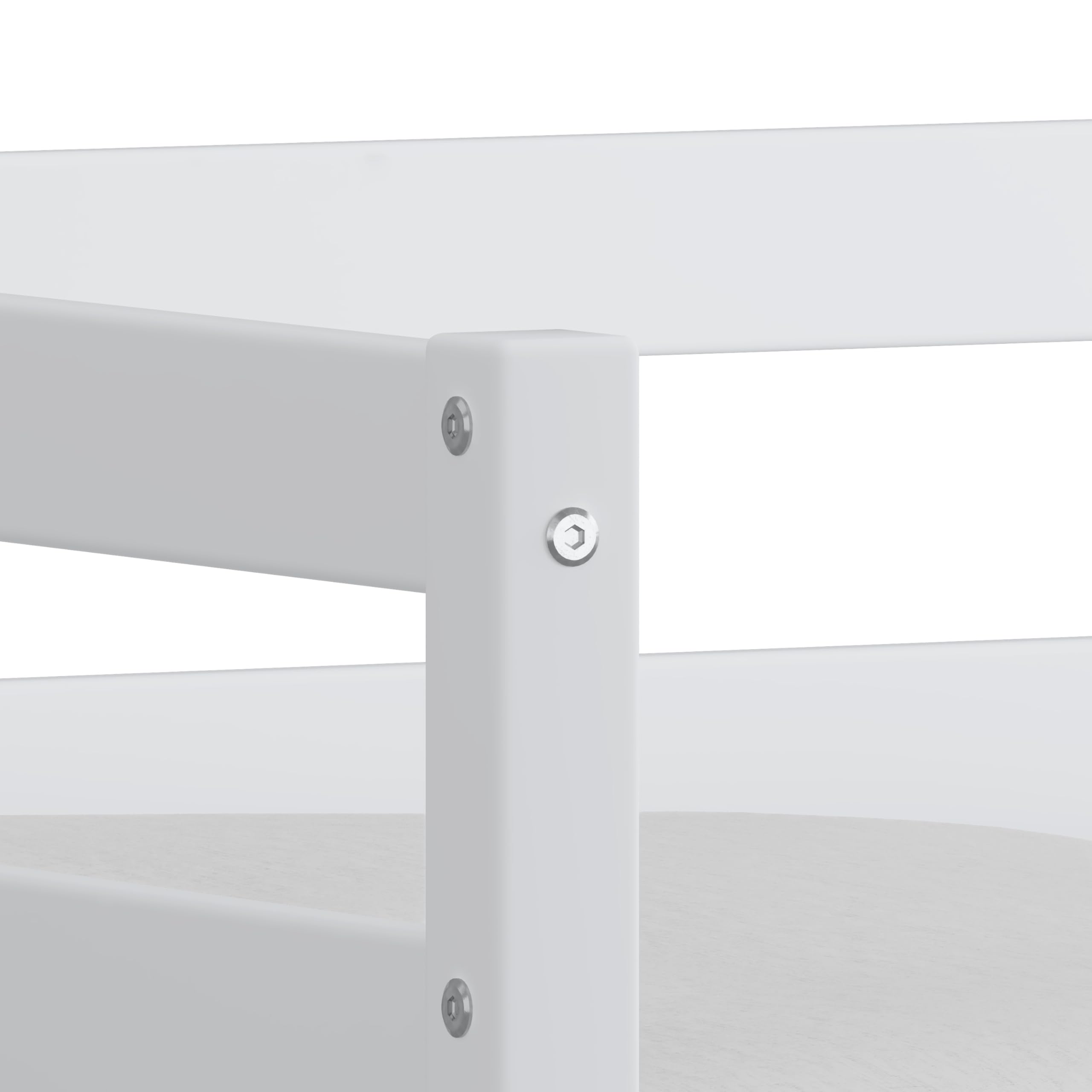 Twin Daybed with Trundle White Wood