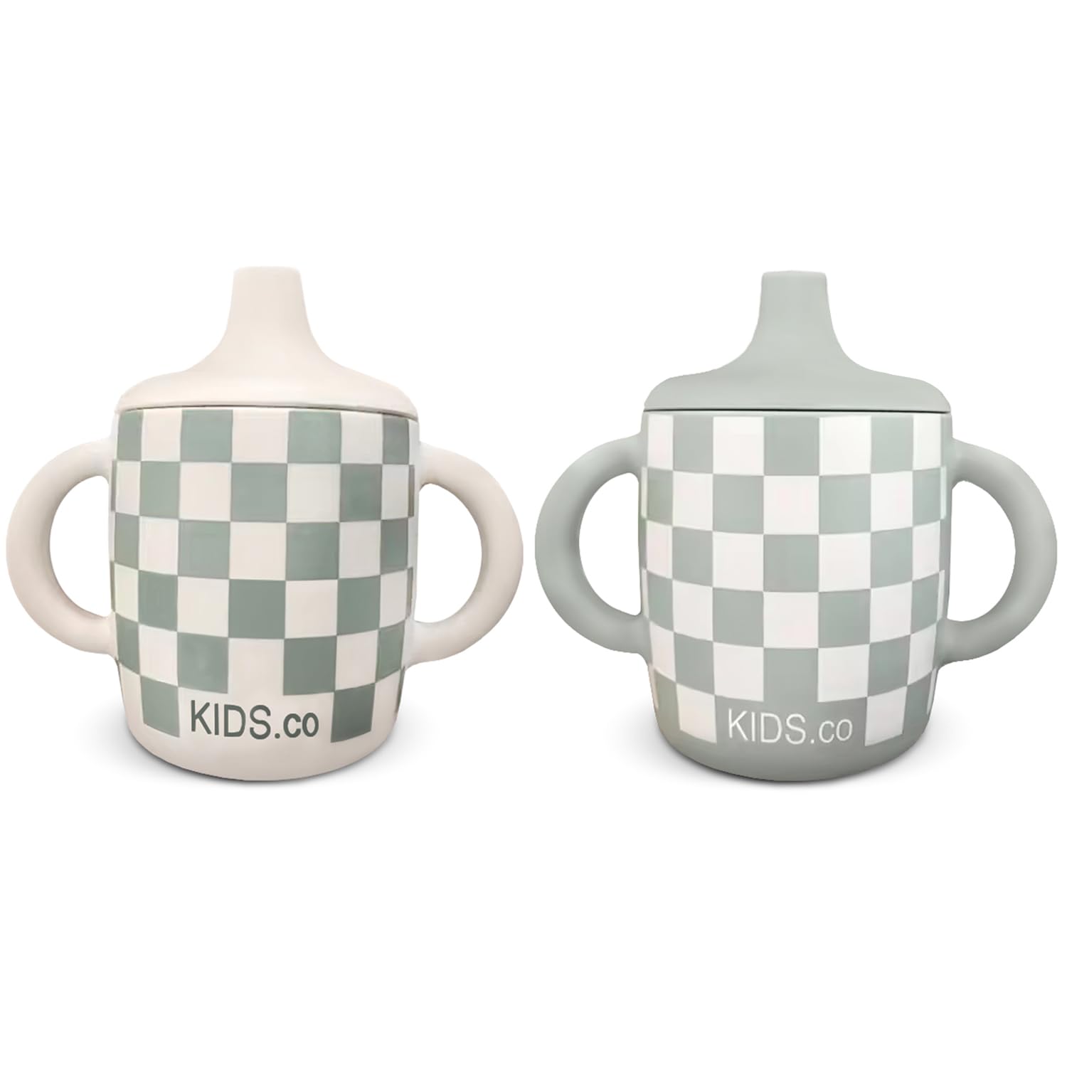Silicone Sippy Cups with Easy Grip Transition Handles and a Soft Spout