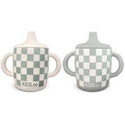 Silicone Sippy Cups with Easy Grip Transition Handles and a Soft Spout