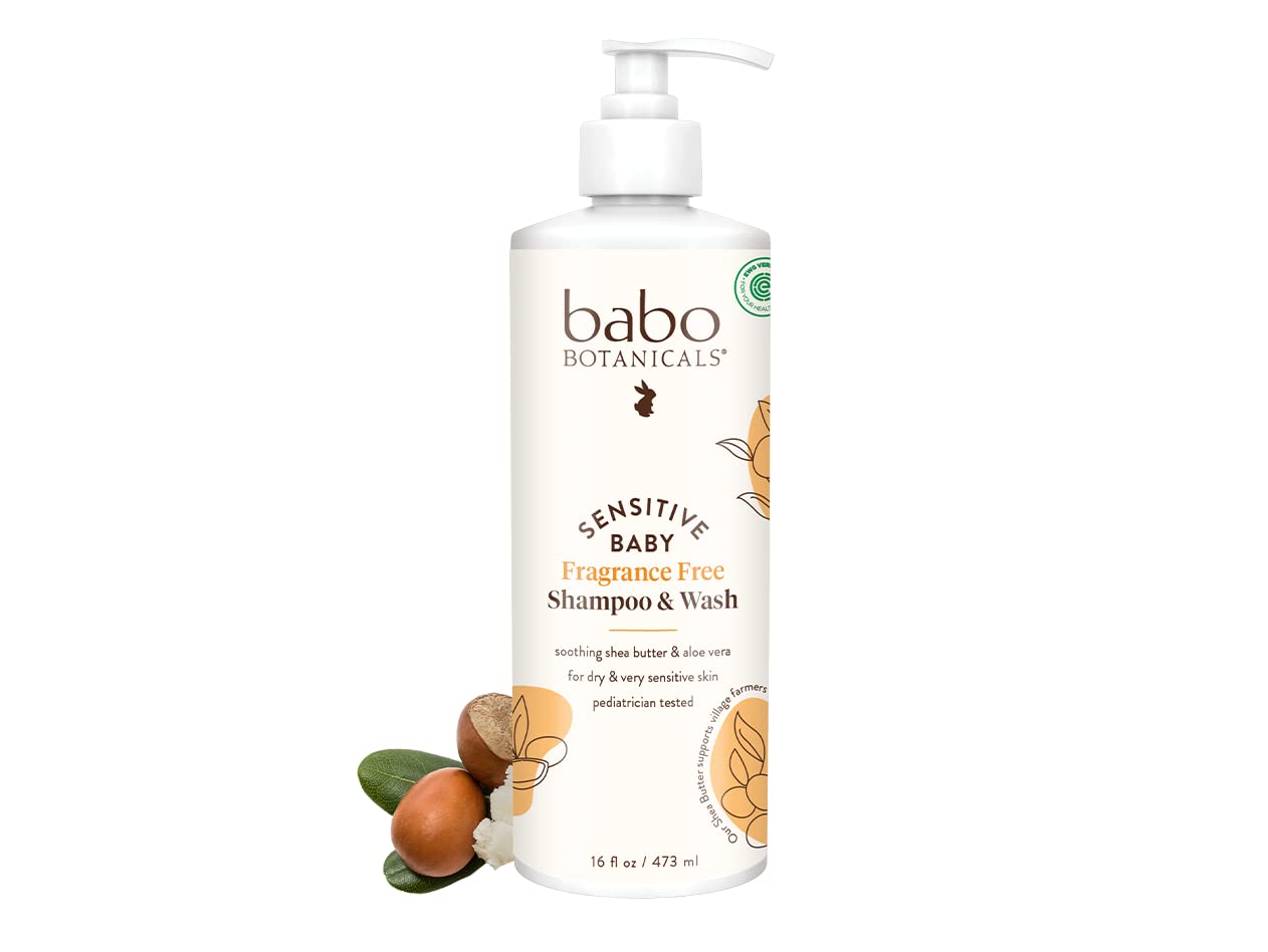 Fragrance-Free 2-in-1 Baby Shampoo & Wash - Shea Butter, Calendula & Aloe