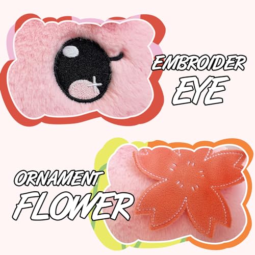 Stuffed Animal, Pink, 19.6", Soft Cuddly Microwavable