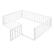 Wodd Montessori Floor Bed for Kids, Girls & Boys - Full Size