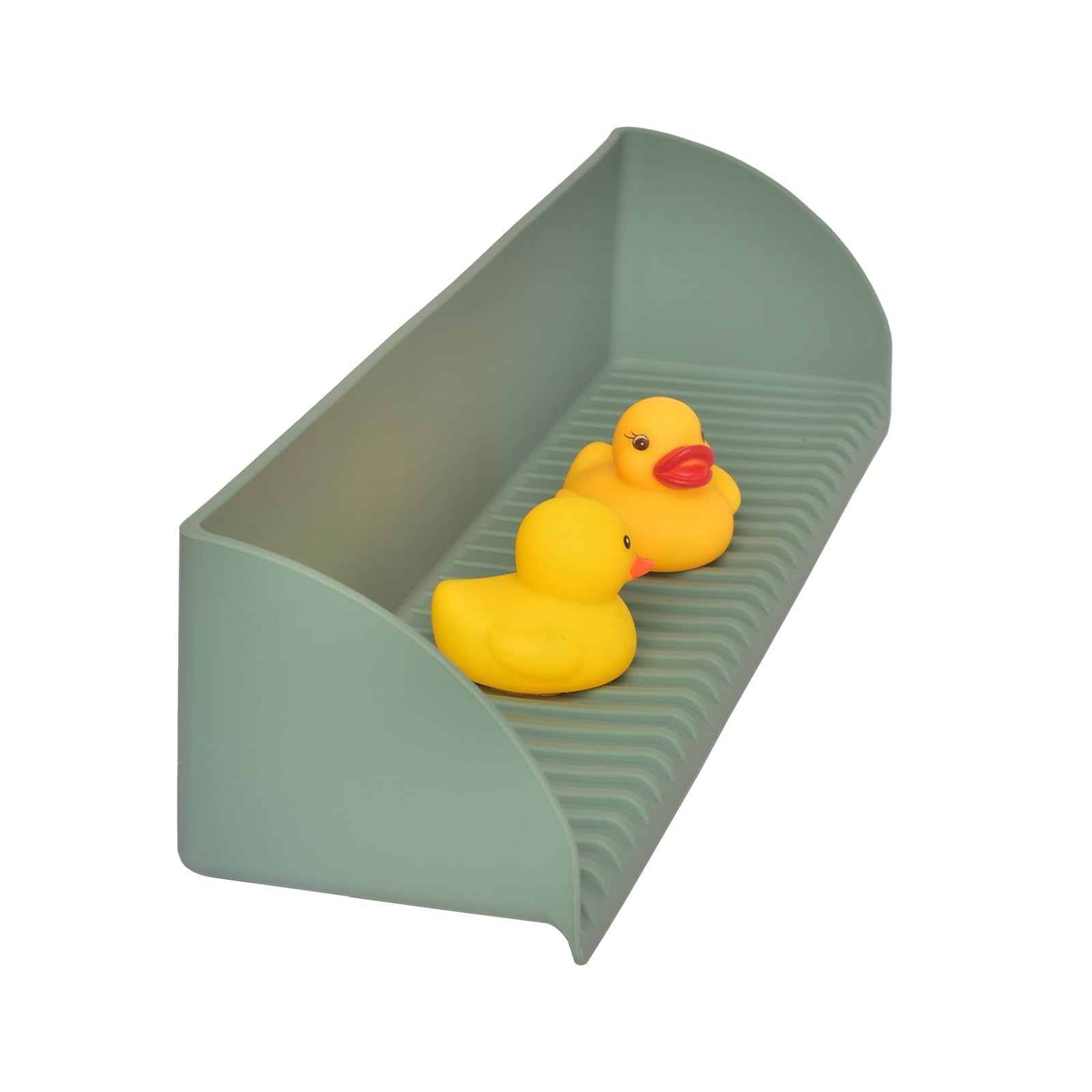 Bathtub Splash Guard for Tub Kids, 2 Pack Silicone Bath Tub Ledge Side