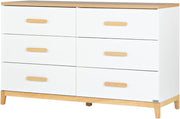 6 Drawer Dresser for Nursery - Modern Design, Deep Drawers
