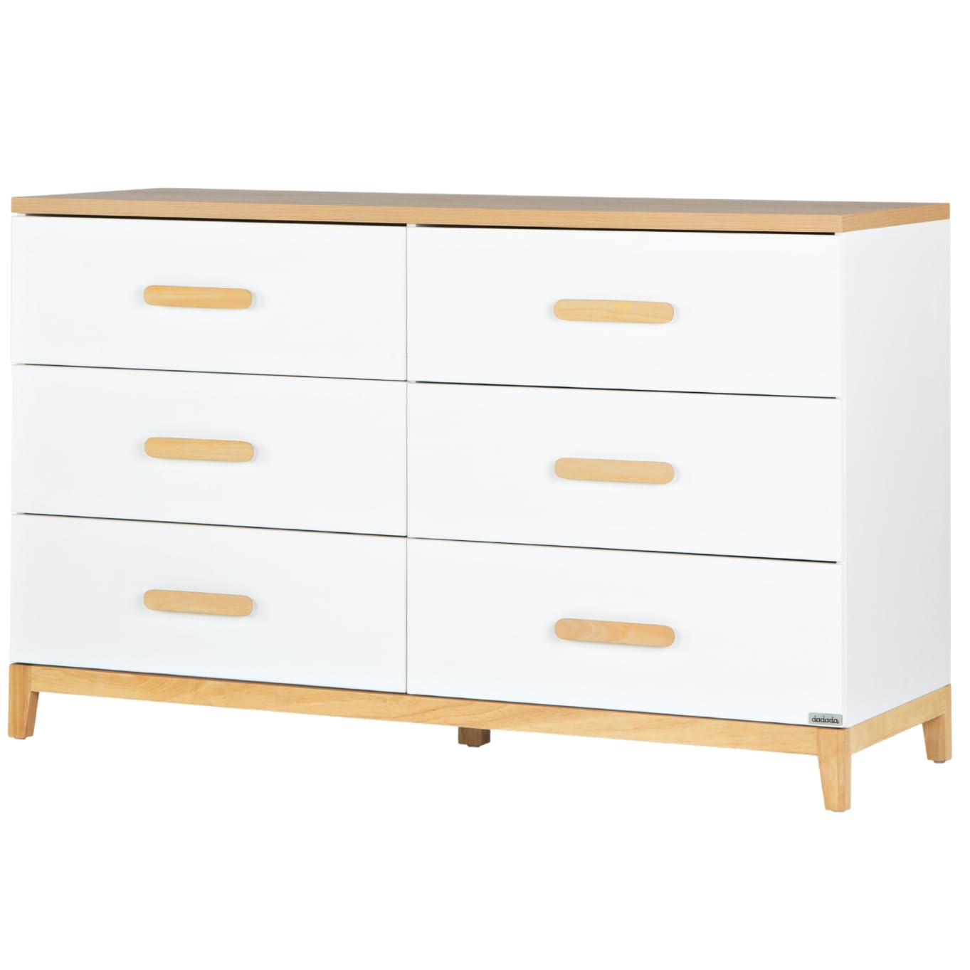 6 Drawer Dresser for Nursery - Modern Design, Deep Drawers